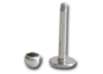 Labret Staal Kristal Facet 3 mm Gekleurd |Itc