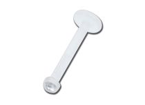 Doos met 10 stuks BioFlex Steriele Hoofd Labret Wit Kristal | Itc