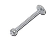Doos 10 stuks Titanium Steriele Schijf Labret 4 mm Bal 2,5 mm Strass Wit | Itc