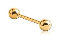 Titanium PVD Gouden Steriele Bal Barbell 1,2 mm | Itc