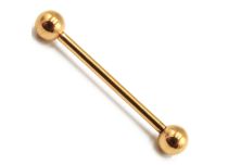 Titanium PVD Gouden Steriele Bal Barbell 1,6 mm | Itc