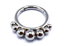 Steriele Titanium scharnierring Tribal Azië Bal | Itc