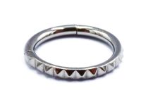 Steriele Titanium scharnierring vierkant klinknagelpatroon | Itc