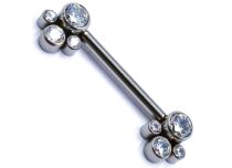 Barbarel Titanium inwendig steriel patroon 4 strass | Itc