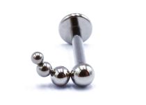Labret Titane Intern Stérile motief 4 Billes Courbés | Itc