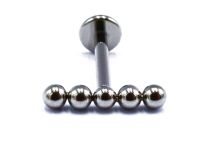 Labret Titane Interne Stérile motief 5 Billes Droites | Itc