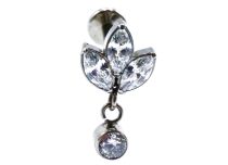 Labret Titane Intern Stérile motief Hanger 3 Gouttes | Itc