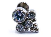 Labret Titane Interne Stérile motief Samenstelling van Strass en Billes | Itc