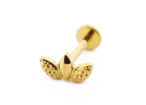 Labret Titanium PVD Goud Intern Steriel Patroon 3 Vellen | Itc