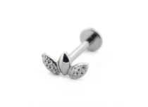 Labret Titane Interne Stérile motief 3 Feuilles | Itc