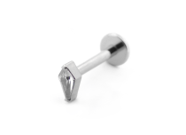 Labret Titane Interne Stérile motief Losange à Strass | Itc