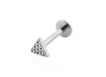 Labret Titane Interne Stérile motief Driehoek Martelé | Itc