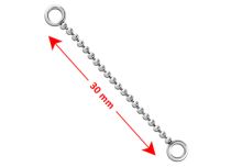 Stalen bal type ketting accessoire | Itc