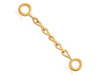 Accessoire Ketting Type Ovale en Acier Doré | Itc