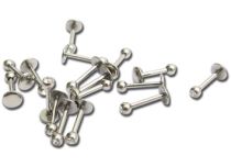 Set van Stalen Kristallen Bal Labret 3 mm | Itc
