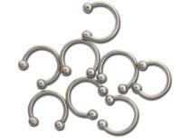 Set hoefijzers Titanium bal 3 mm | Itc