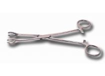 Roestvrijstalen klem, rond, open 7,5 x 12,5 mm, 18 cm lang