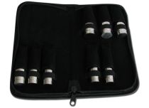 Set van 8 stalen inbrengstangen (geschouderde afwerking) Ø 19 tot 26mm