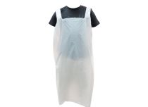 Witte plastic overblouse