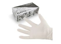 Witte latex handschoenen - poedervrij | Itc