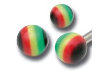 Set van 5 Acryl Rasta Ballen |Itc