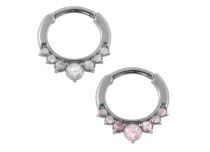 Stalen scharnierring Opaal Synthetisch