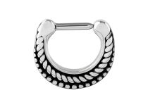 Stalen scharnierring septum patroon Trese | Itc