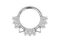 Sierlijke stalen ring met bolletjes | Itc