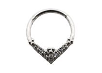Stalen scharnierring bergkristal ruit | Itc