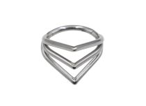 Titanium scharnierring met 3 driehoeken | Itc