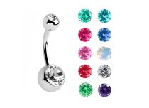 Dubbel Kristal Gekleurd Stalen Banaan | Itc