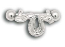 Stalen Barbell Arcade Snake Ballen 3mm | Itc