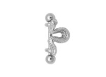 Stalen Barbell Arcade Snake Ballen 3mm | Itc