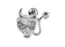 Barbell Stalen Hart Duivelskogel 3 mm | Itc