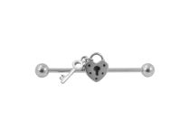 Barbell Industriële Stalen Ballen 5 mm patroon Hangslot | Itc