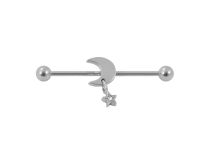 Barbell Staal Industrieel Maan en Ster |Itc