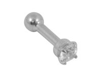 Micro Barbell 1,2 x 4 mm Staal Kristal Kras | Itc