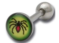Barbell Staaldisc 8 mm Spider patroon | Itc
