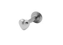Labret Acier Intern motief Cœur | Itc