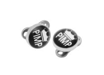 Piercing Oppervlakte Titanium Stalen Schijf 5 mm motief Pimp | Itc