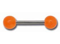 Barbell Staal 2 Ballen Acryl 6 mm Gekleurd | Itc
