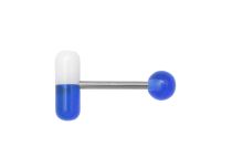 Barbell Stalen Acryl Bal 6 mm en Gekleurde Pil 5 x 14 mm | Itc