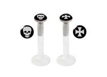 Labret BioFlex stalen bit 3 mm met patroon | Itc