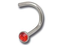 0,8 mm Stalen Neusbout Gekleurde Kristallen Bal | Itc