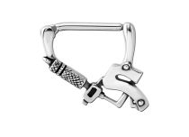 Clickers Stalen Tepel Juweel Dermograaf Patroon | Itc