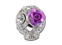 Faux Plug Calavera Bloem Paars | Itc