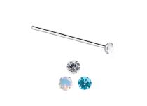 Rechte stalen neusbout 1 mm tot kogel 2,3 mm - Cristal Coloré | Itc