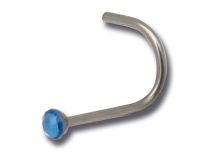 Gekleurd kristal stalen neusknoop | Itc