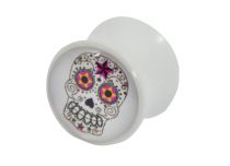 Plug Acryl gevormde Mexicaanse schedel | Itc