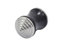 Stekker Acryl Zwart Dubbel Afgeschermd Dubbele Schroef Staal | Itc